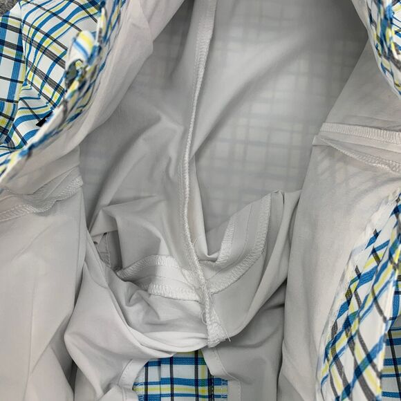 Nivo NVO Skort Women 8 Blue Multi Plaid Lightweight Stretch Lined Golf Tennis - Picture 8 of 12